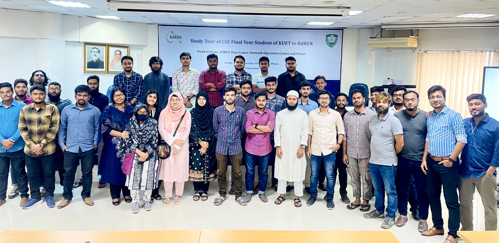 Study Tour at BdREN Data Center by the Final Year Students' of Department of CSE, KUET